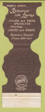 Matchbook Cover - Silver Platter Supper Club Parma OH Jewelite