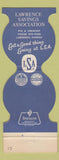 Matchbook Cover - Kansas Jayhawks Lawrence KS Bank Contour