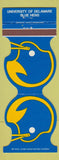 Matchbook Cover - Delaware Blue Hens Schedule Bank Contour