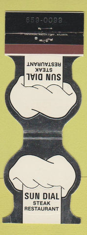 Matchbook Cover - Sun Dial Steak Restaurant Atlanta GA Westin Contour