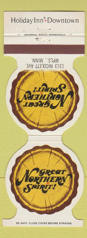 Matchbook Cover - Great Northern Spirit Holiday Inn Minneapolis MN Contour