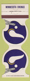 Matchbook Cover - Minnesota Vikings Football Contour