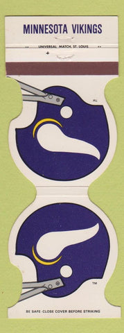 Matchbook Cover - Minnesota Vikings Football Contour