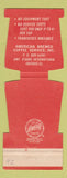 Matchbook Cover - American Brewed Coffee  Service Chicago IL Jewelite