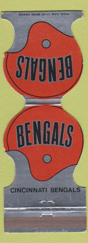 Matchbook Cover - Cincinnati Bengals 1973 Schedule Bank  Jewelite