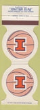 Matchbook Cover - Fighting Illini 1980 Basketball Schedule Champaign IL Contour