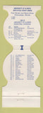 Matchbook Cover - Fighting Illini 1980 Basketball Schedule Champaign IL Contour