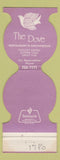 Matchbook Cover - Dove Restaurant Disco Denver Colorado Jewelite