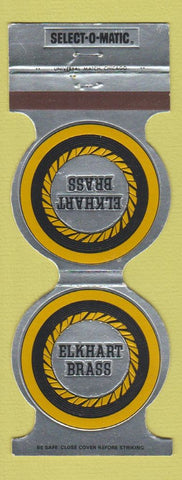 Matchbook Cover - Elkhart Brass Houston Fire Safety TX Contour