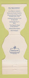 Matchbook Cover - Calabash Cove Oyster Bar Charlotte NC Contour