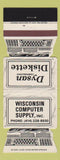 Matchbook Cover - Dyson Corp Computer Disk Wisconsin WI Contour