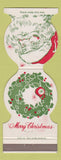 Matchbook Cover - Du Par's CA Christmas Santa Claus Contour
