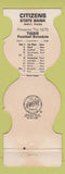 Matchbook Cover - Sealy Tigers? Sealy TX Bank 1975 Jewelite
