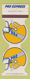 Matchbook Cover - Pro Express Los Angeles CA 1979 Rams Schedule Contour