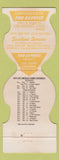 Matchbook Cover - Pro Express Los Angeles CA 1979 Rams Schedule Contour