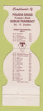 Matchbook Cover - Virginia Tech Hokies Dublin 1980 Contour