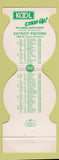 Matchbook Cover - Detroit Pistons Kool Cigarettes 1980 schedule Contour