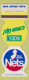 Matchbook Cover - New Jersey Nets Kool Cigarettes 1980 Schedule Contour