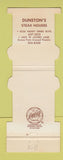 Matchbook Cover - Dunston's Steak House Dallas TX Jewelite