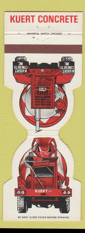 Matchbook Cover - Kuert Concrete South Bend Mishawaka IN Niles MI Jewelite