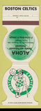 Matchbook Cover - Boston Celtics Aloha Polynesian South Hingham MA 1980 schedule