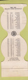 Matchbook Cover - Boston Bruins Educators Credit Union 1980 Schedule WORN