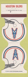 Matchbook Cover - Houston Oilers Universal Match Contour