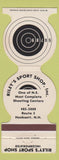 Matchbook Cover - Riley's Sport Shop Hooksett NH guns Contour