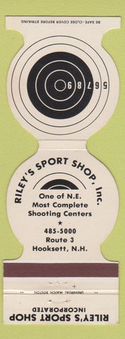 Matchbook Cover - Riley's Sport Shop Hooksett NH guns Contour