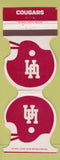 Matchbook Cover - Houston Cougars Football Book Store Contour