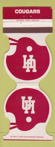 Matchbook Cover - Houston Cougars Football Book Store Contour