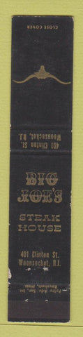 Matchbook Cover - Big Joe's Steak House Woonsocket RI 12 Strike