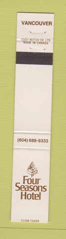 Matchbook Cover - Four Seasons Hotel Vancouver BC 10 Strike