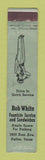 Matchbook Cover - Bob White Fountain Dallas TX girlie 12 Strike