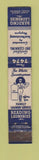 Matchbook Cover - Reading Laundry Dry Cleaning PA WEAR 10 Strike