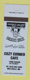 Matchbook Cover - Cozy Corner Cafe Wellsville MO BLUE