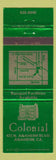 Matchbook Cover - Colonial Anaheim CA