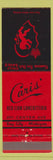 Matchbook Cover - Cari's Red Lion Luncheteria Bay City MI