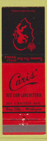 Matchbook Cover - Cari's Red Lion Luncheteria Bay City MI