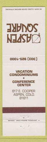 Matchbook Cover - Aspen Square Aspen Colorado WEAR