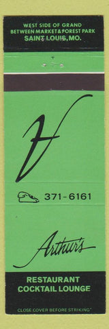 Matchbook Cover - Arthur's Restaurant St Louis MO