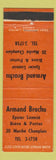 Matchbook Cover - Armand Brochu QC