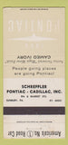 Matchbook Cover - 1959 Pontiac Schreffler Sunbury PA Cameo Ivory 30 Strike