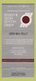 Matchbook Cover - Astro Village Hotel Lodge Houston TX 30 Strike