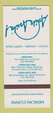 Matchbook Cover - Ariba Ariba Mexican New York City 30 Strike