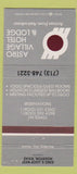 Matchbook Cover - Astro Village Hotel Lodge Houston TX Astrodome ref 30 Strike