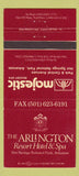 Matchbook Cover - Arlington Resot Hot Springs AR 30 Strike