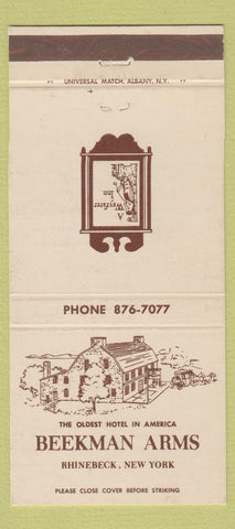 Matchbook Cover - Beekman Arms Hotel Rhinebeck NY 30 Strike