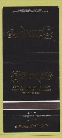 Matchbook Cover - September's Fort Lauderdale FL 30 Strike