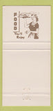 Matchbook Cover - Old Town Saloon San Diego CA 30 Strike